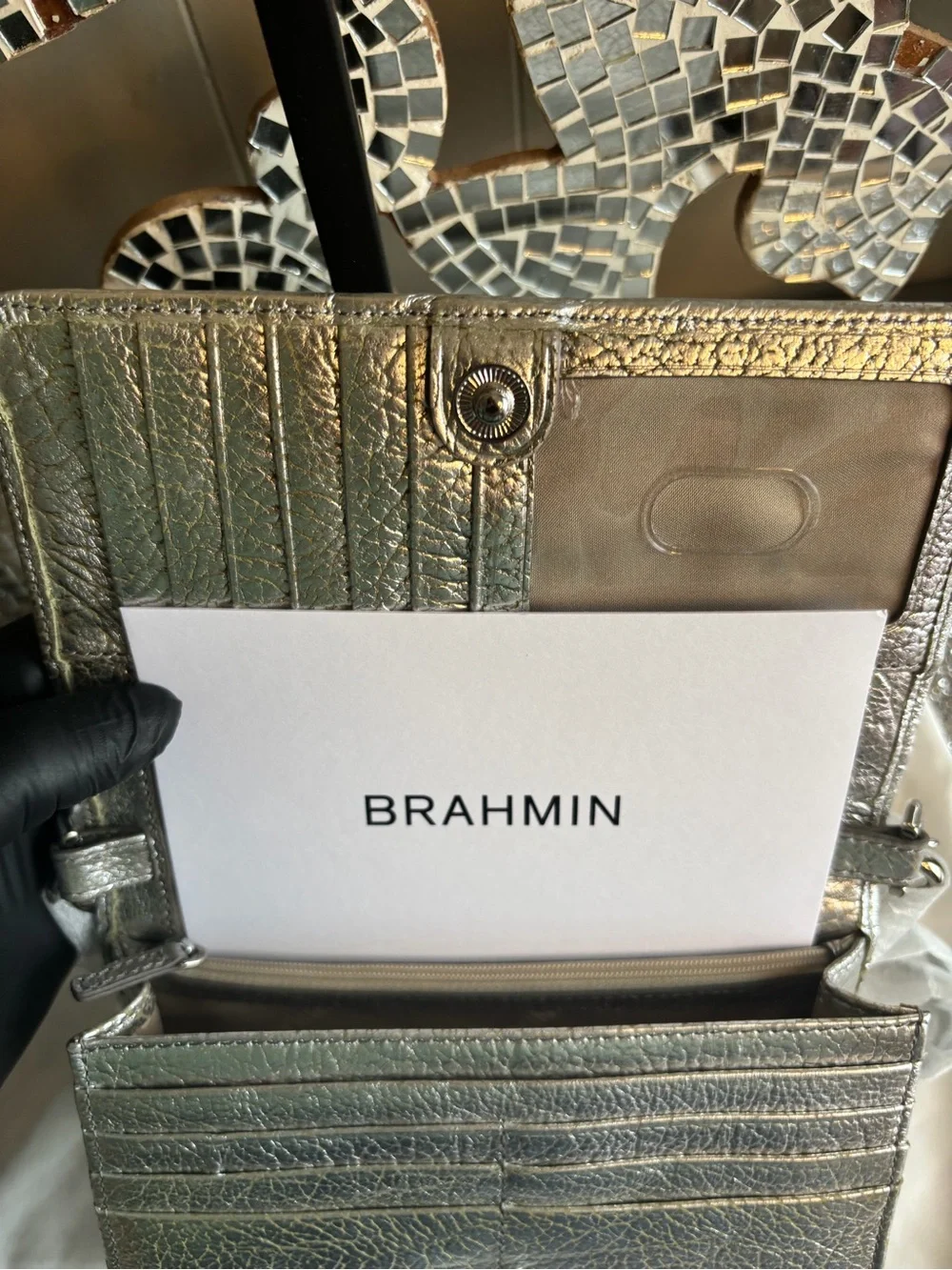 🎀Brahmin‎ Minuette Silver Duchess Crossbody